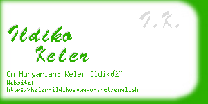 ildiko keler business card